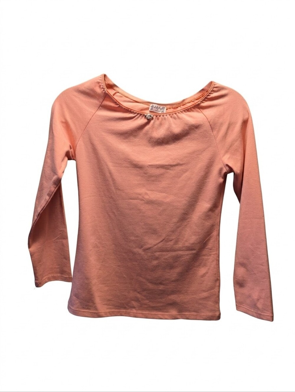 🍁 NWT |Free People Intimately ♡ Peach Skin Mauve Rosette Ballet Top XS - Picture 3 of 4
